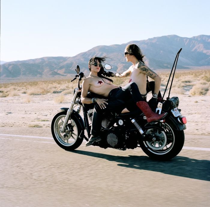 Girls on a motorcycle in Acapulco
